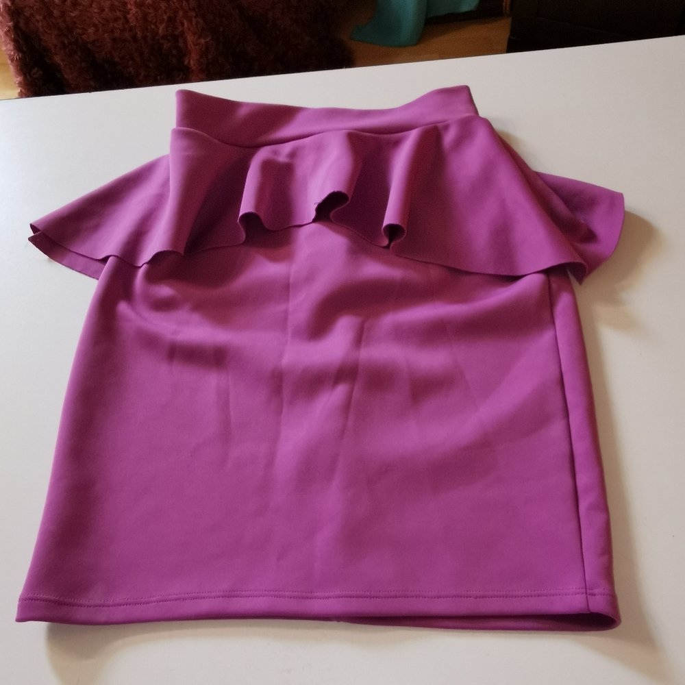 Bikini LAB, M, Purple Peblum Skirt